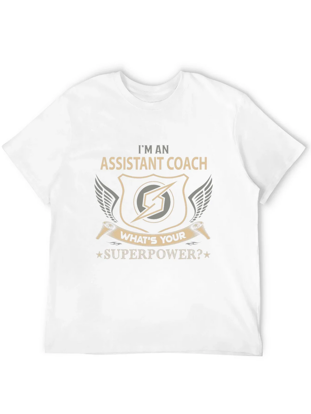Assistant Coach Superpower Graphic T-Shirt