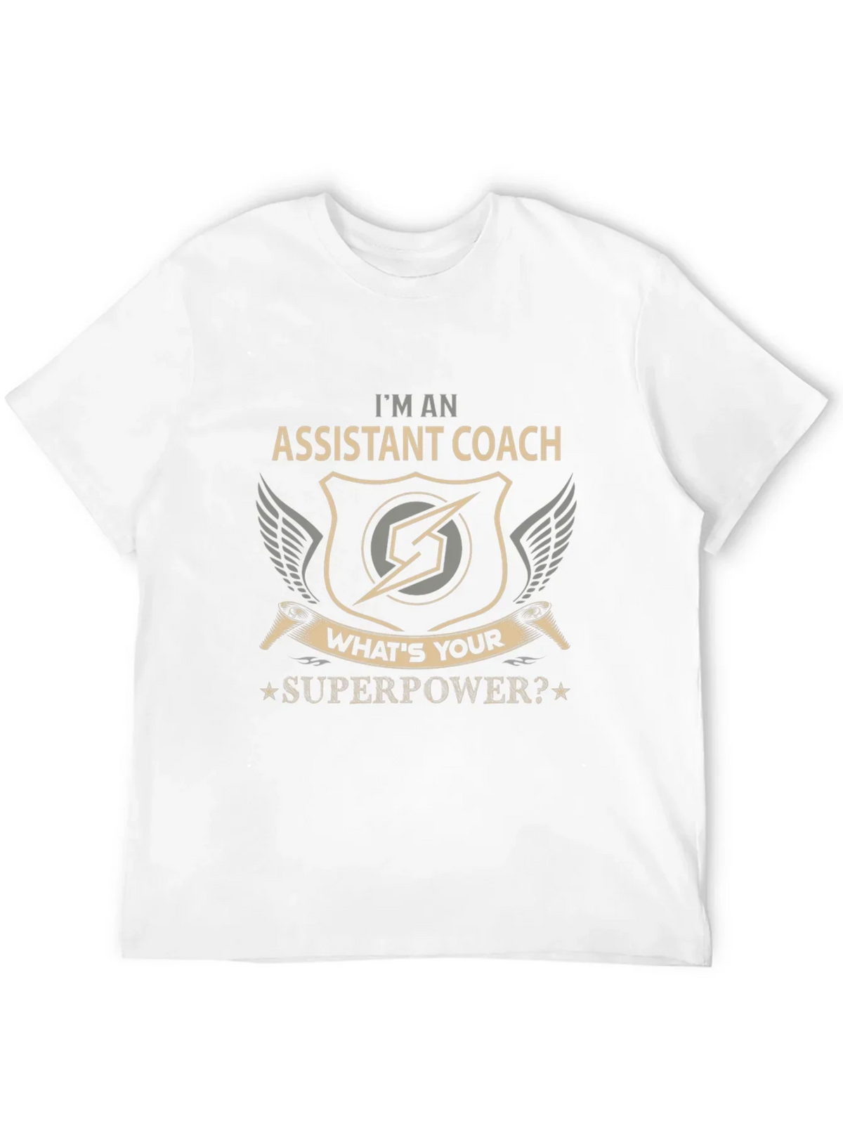 Assistant Coach Superpower Graphic T-Shirt
