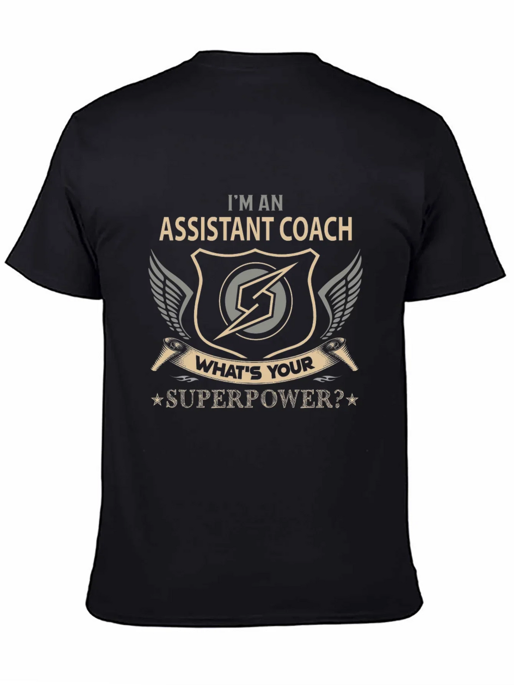 Assistant Coach Superpower Graphic T-Shirt