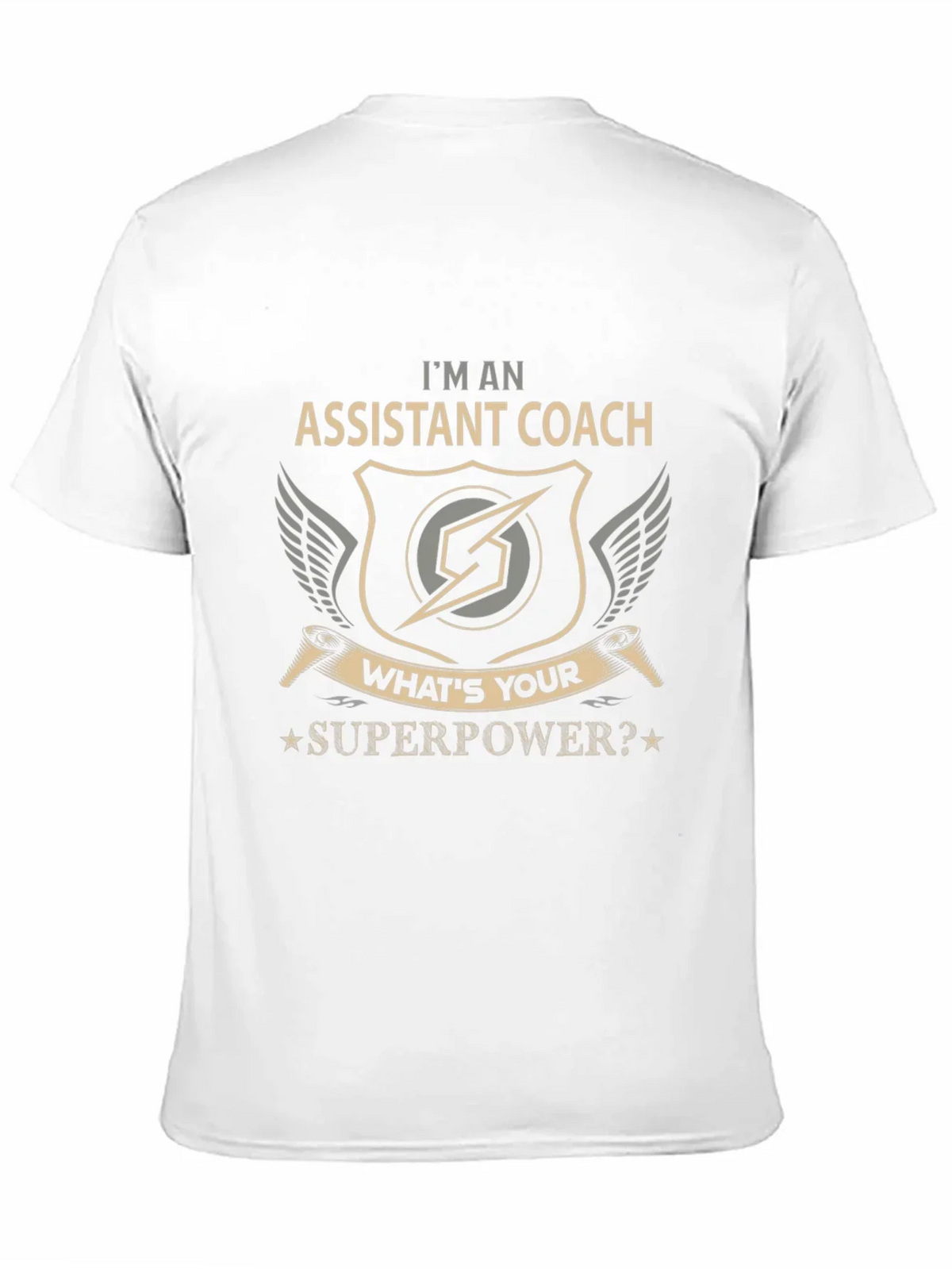 Assistant Coach Superpower Graphic T-Shirt