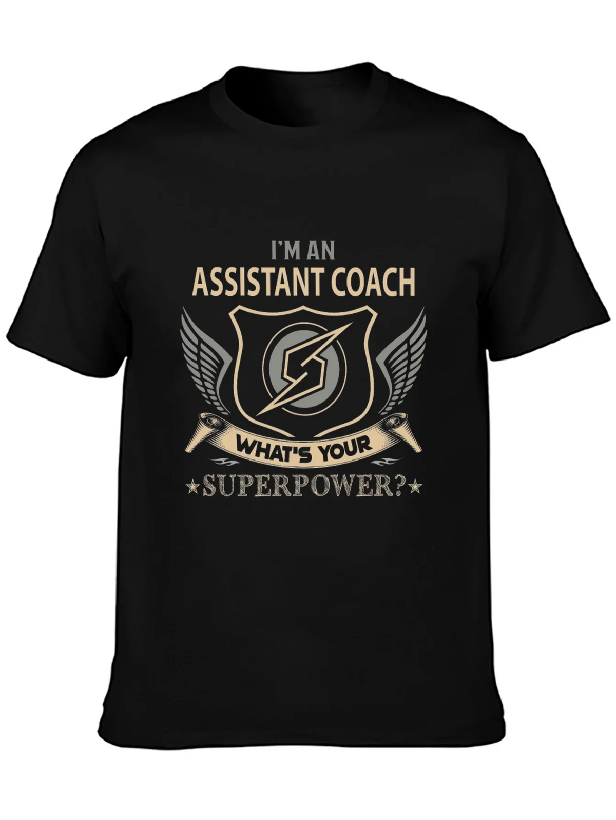 Assistant Coach Superpower Graphic T-Shirt