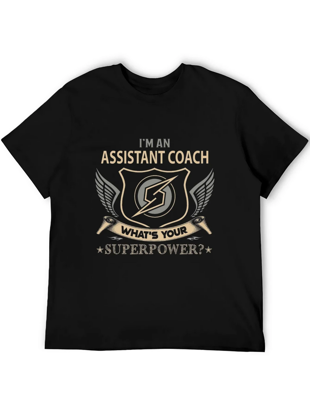 Assistant Coach Superpower Graphic T-Shirt