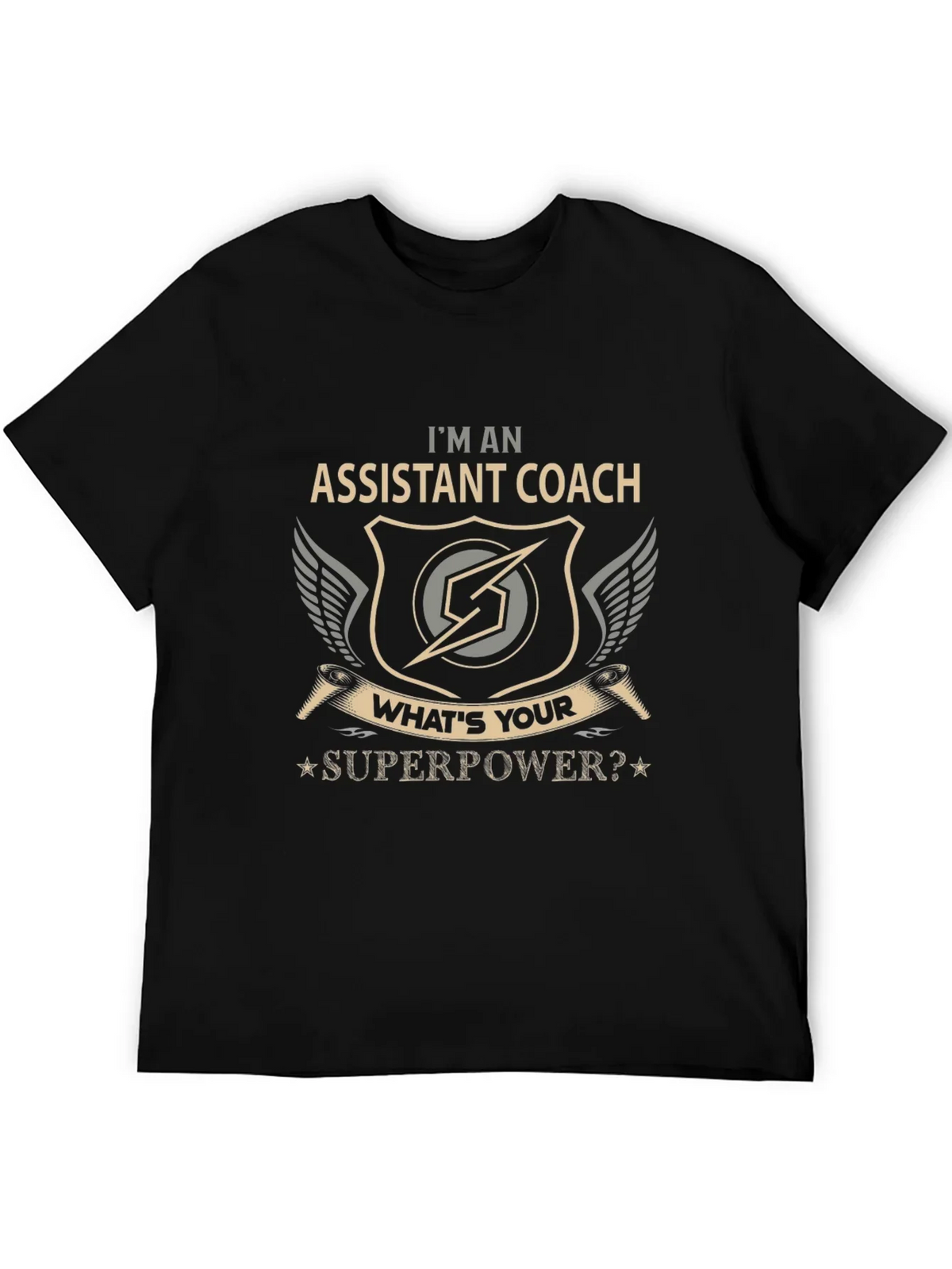 Assistant Coach Superpower Graphic T-Shirt