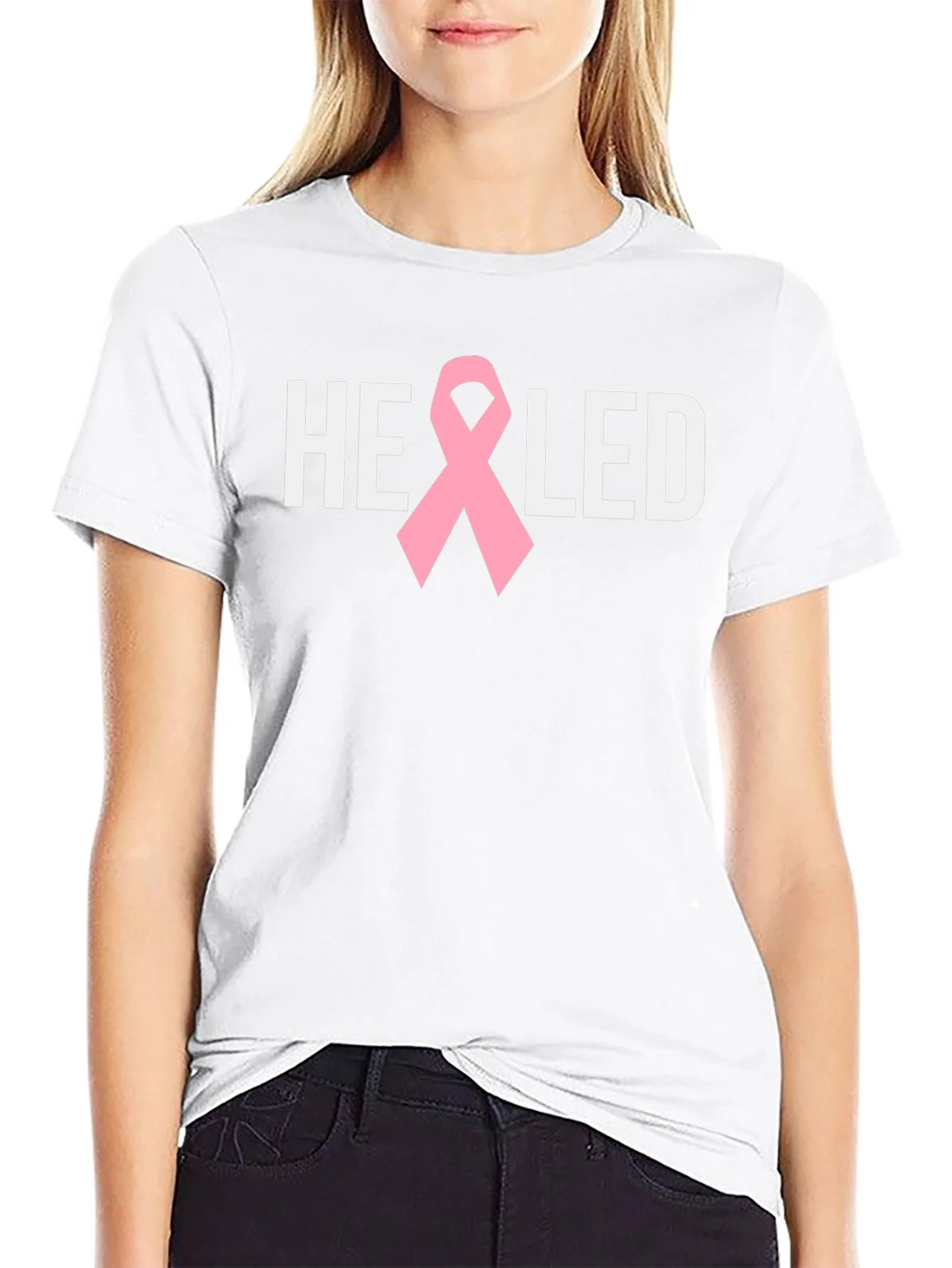Healed Ribbon Tee - Breast Cancer Awareness