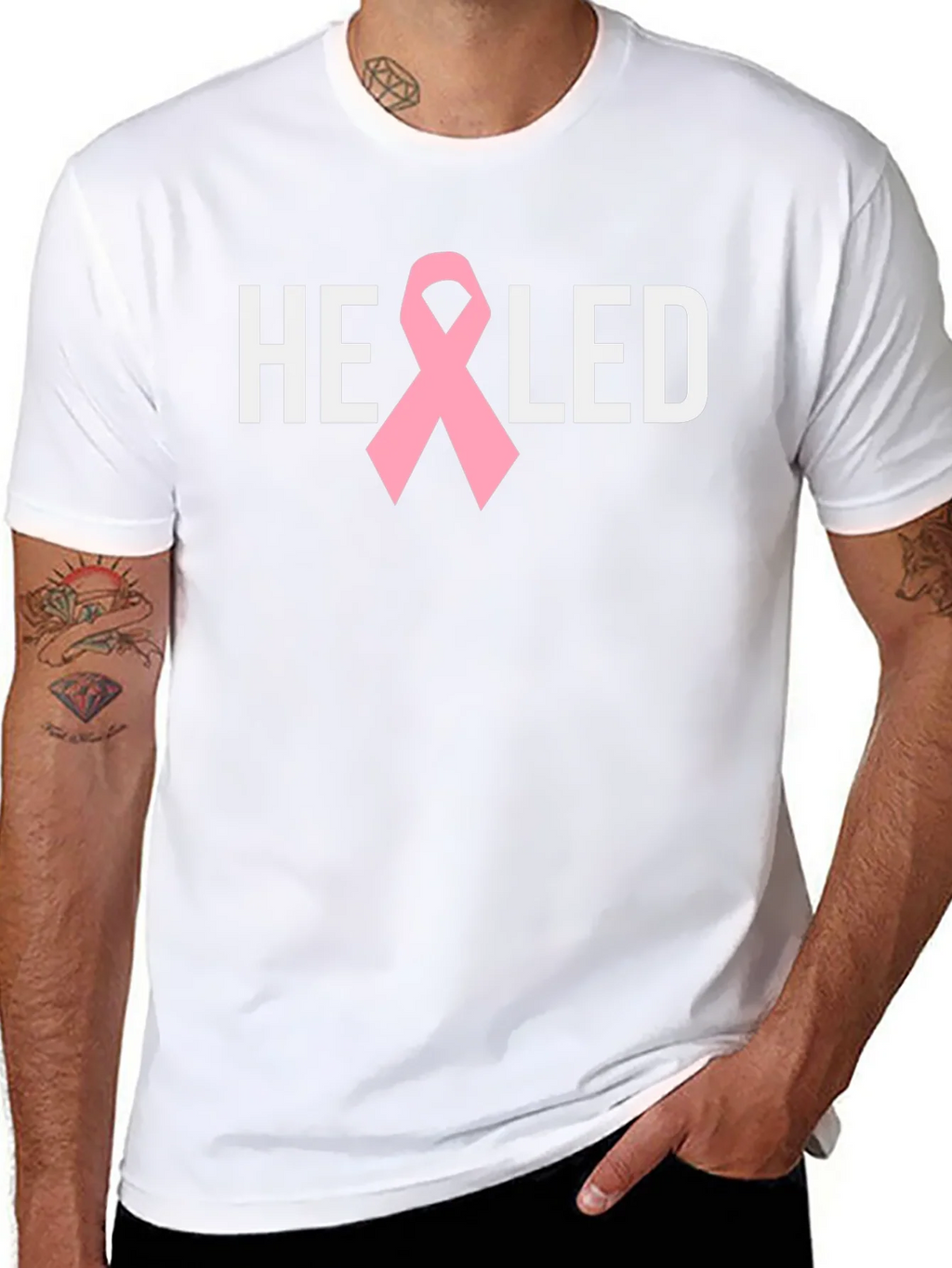 Healed Ribbon Tee - Breast Cancer Awareness