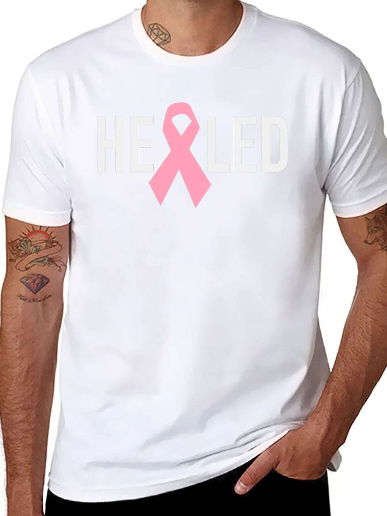 Healed Ribbon Tee - Breast Cancer Awareness