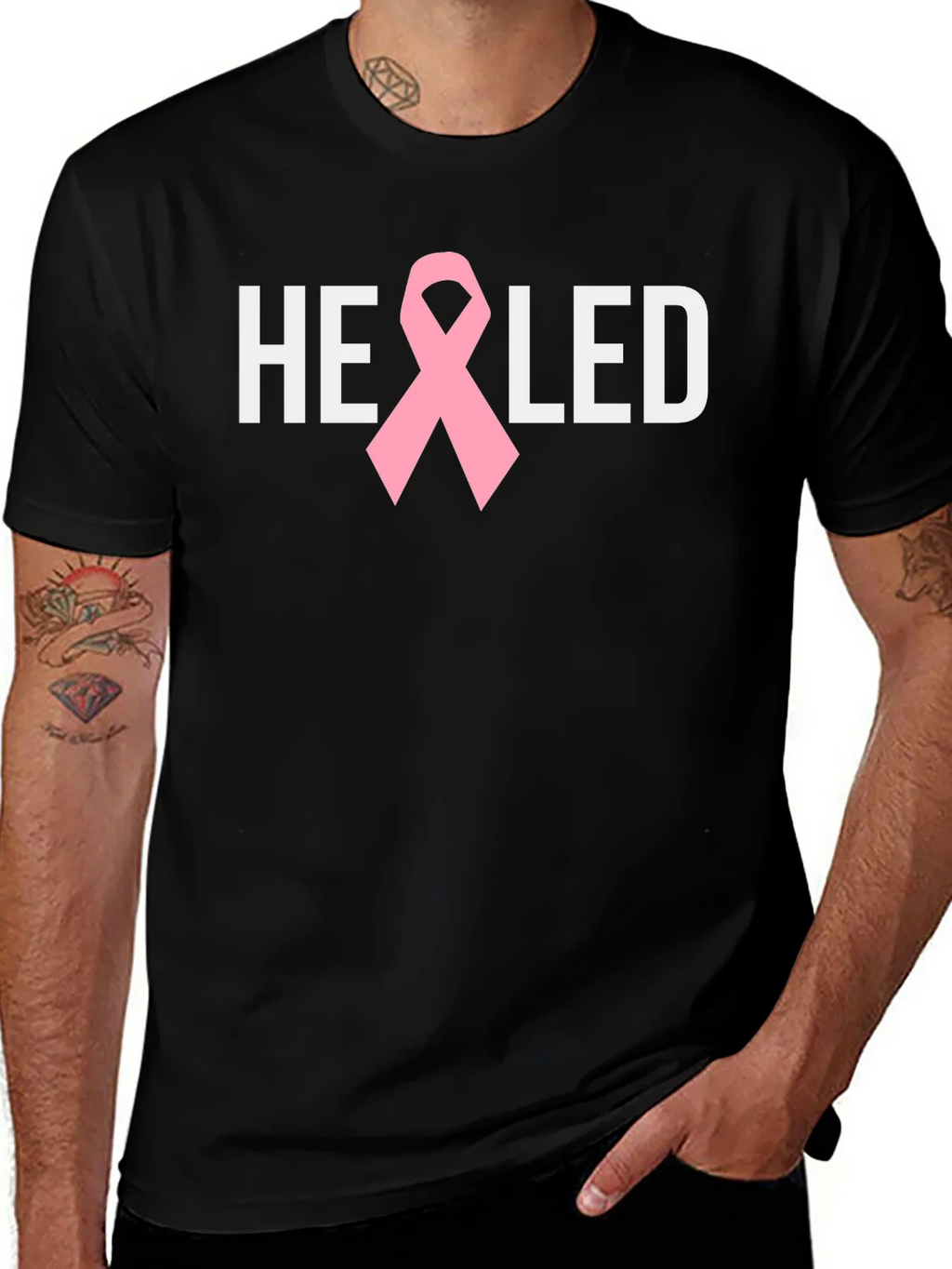 Healed Ribbon Tee - Breast Cancer Awareness