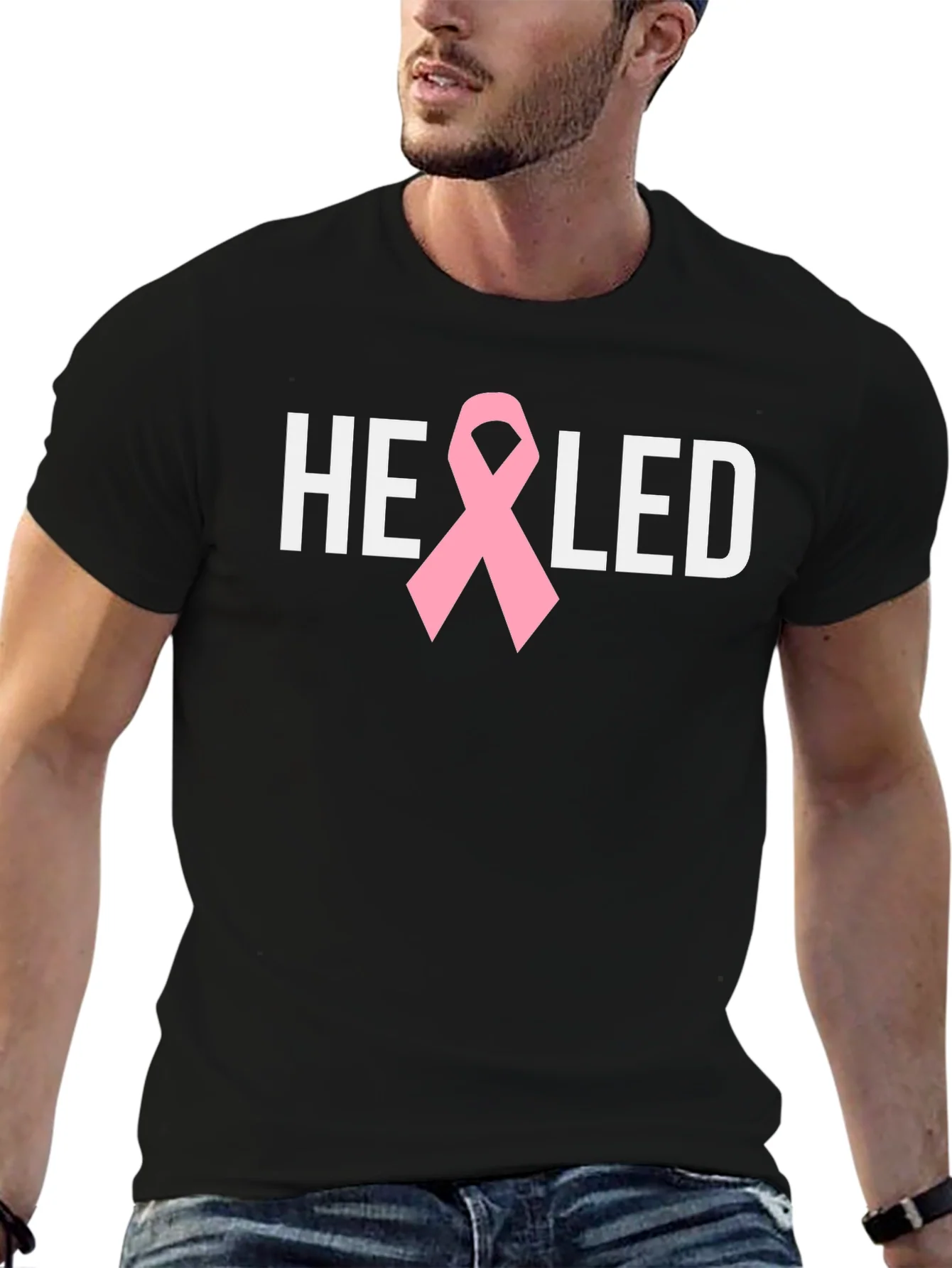 Healed Ribbon Tee - Breast Cancer Awareness
