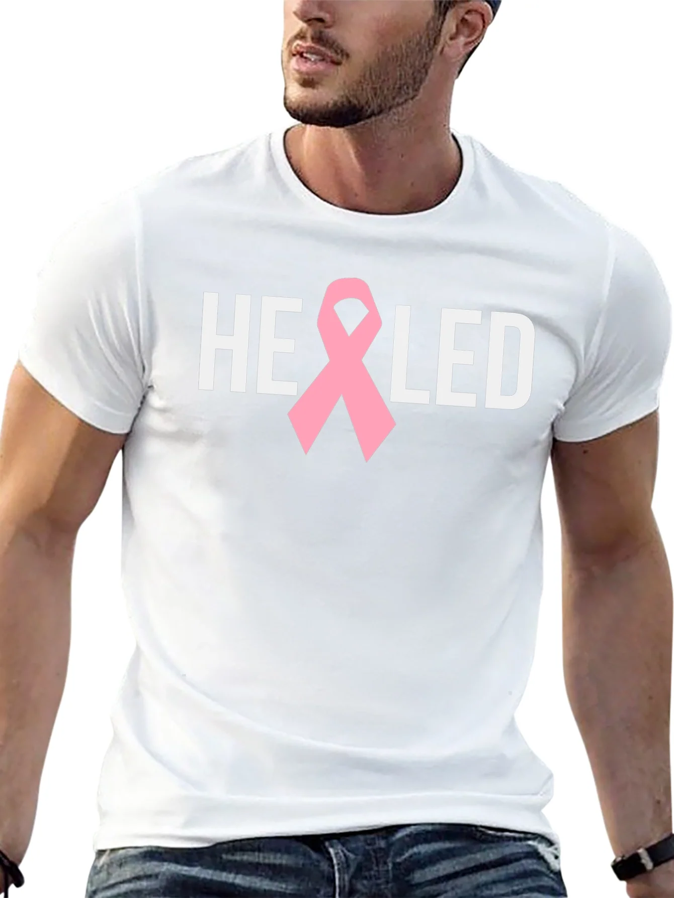 Healed Ribbon Tee - Breast Cancer Awareness